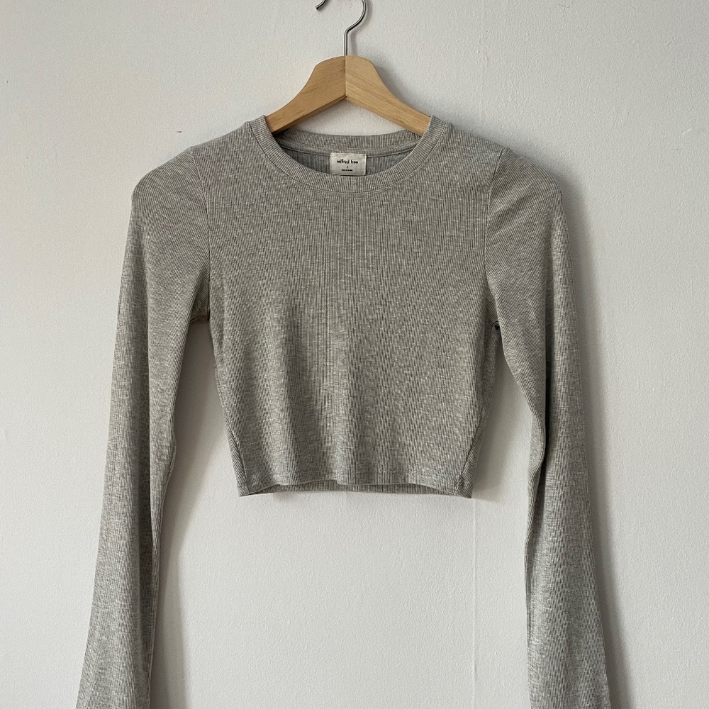 WILFRED FREE grey long sleeve shirt
